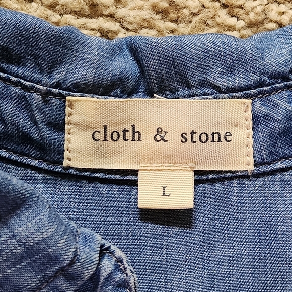 Cloth and Stone Etta tunic Size L Color Blue - Picture 5 of 14